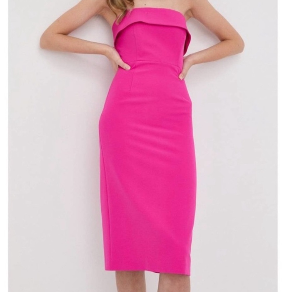 Bardot‎ Georgia strapless Dress in hot Pink